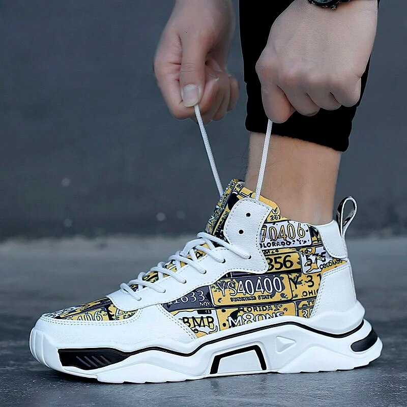 Tênis de Basquete Graffiti Art Masculino.