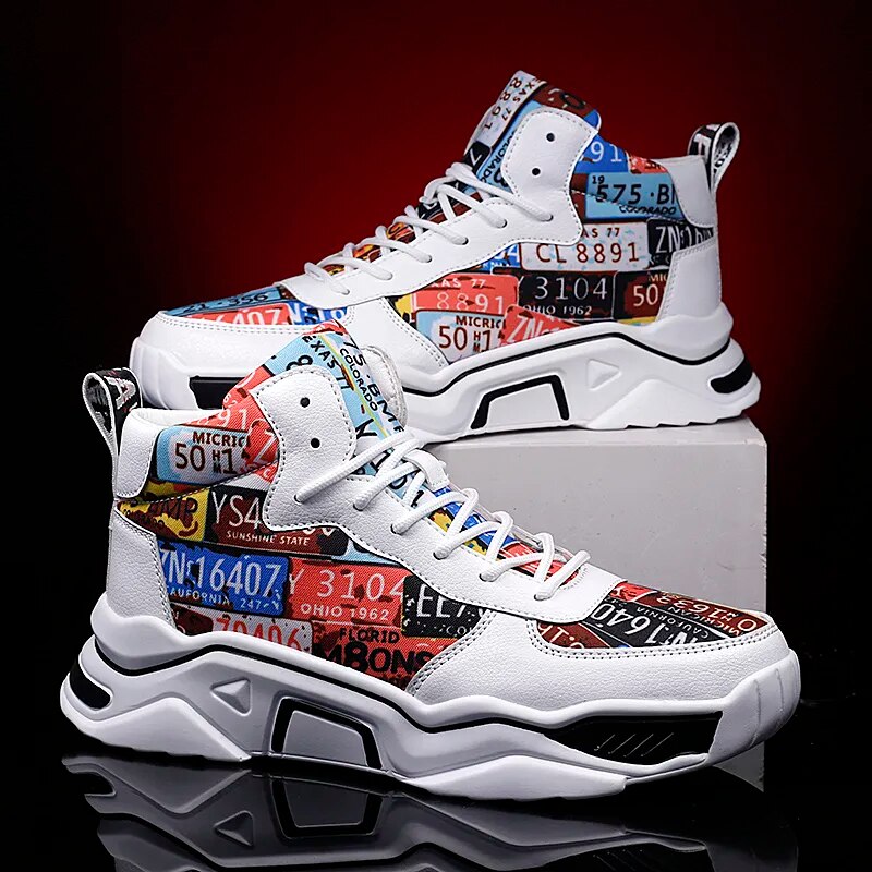 Tênis de Basquete Graffiti Art Masculino.